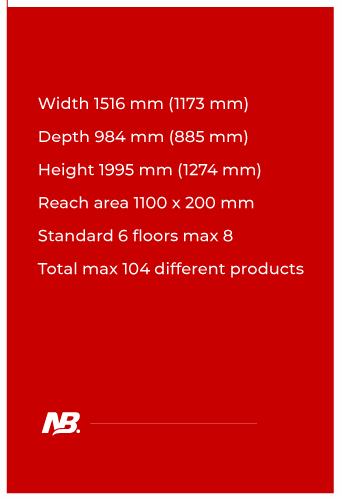 measures-weight-cabin3 a red sign with white text measures